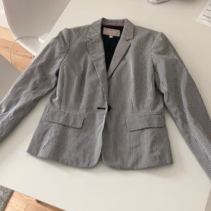 Banana Republic Cotton Striped Blazer